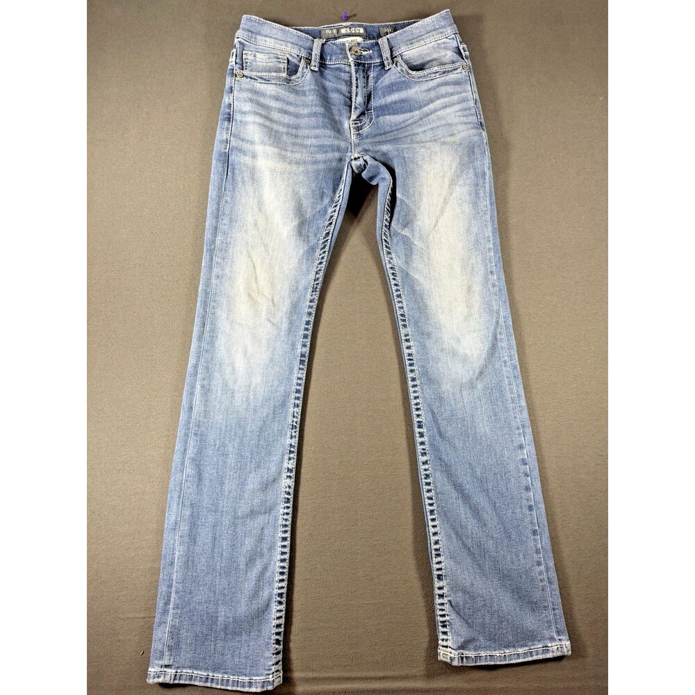 BKE Aiden Jeans Mens 30x33 Blue Slim Bootcut Medium Wash Stretch Mallcore